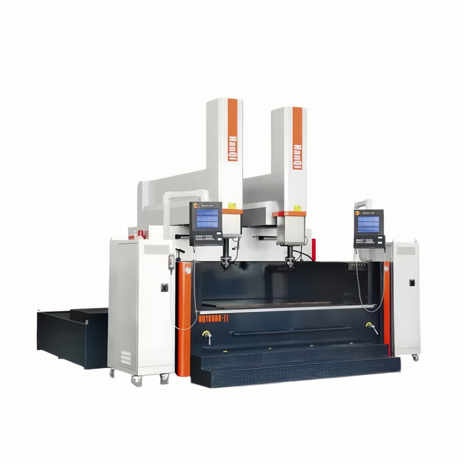 Dual-head EDM equipment for injection mold manufacturing